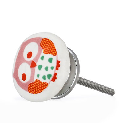 Oversized Hand Painted 1 1/2" Diameter Round Knob