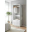 Garde-robe en bois blanc 32 po avec deux tringles Prosper