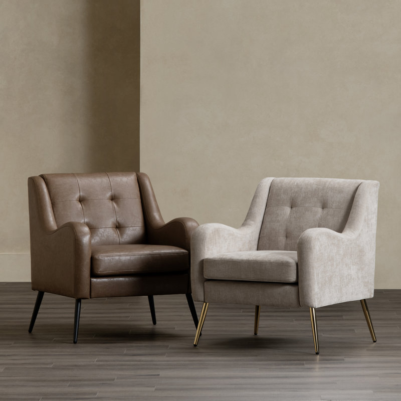 Chaise d'appoint rembourrée