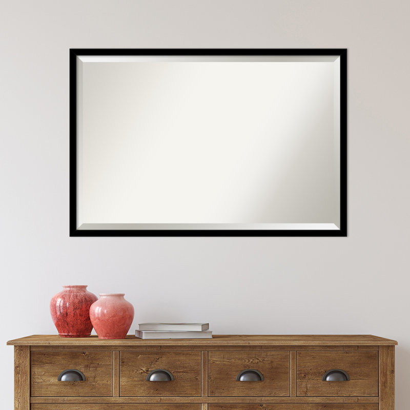 Miroir d'appoint mural Overmere, Noir, 25,5 po x 37,5 po