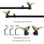 Tringle à rideaux simple réglable 1 po-73484725-73484724