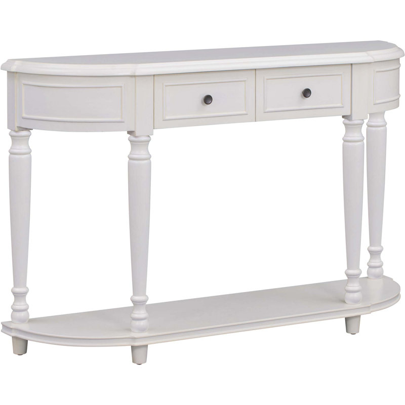 Console Clerence Retro, Blanc antique