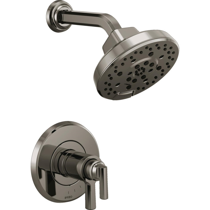 Levoir® TempAssure® Thermostatic Shower Only Trim, Brilliance Black Onyx