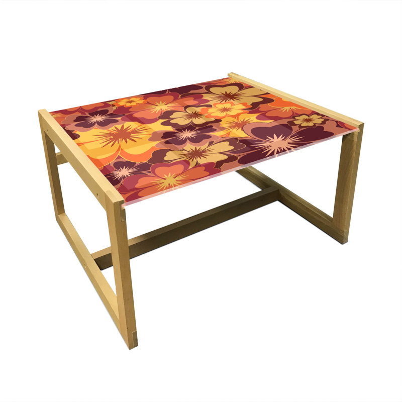 Jabrel Trestle Coffee Table, 40cm H x 74cm W x 62cm D