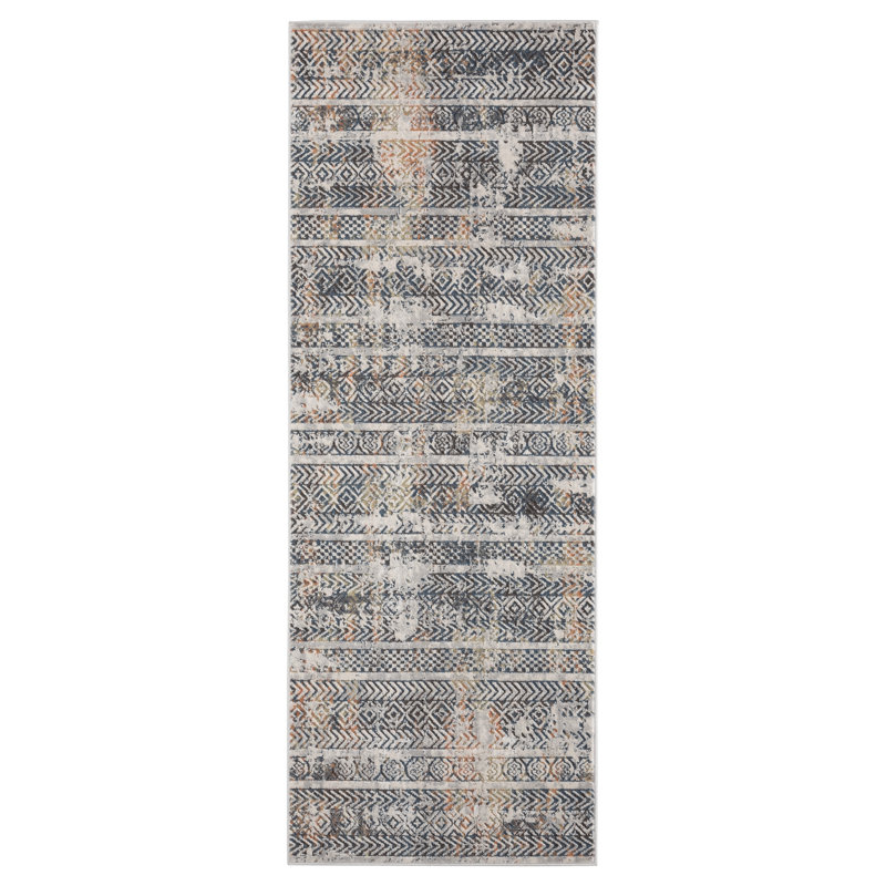 Abstract Indoor Rug, Runner 2'7" x 7'4"