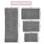 Tapis de bain 100% coton lavable à la machine Fantasia (ensemble de 4)-1403753275