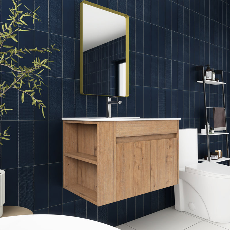 Ensemble de meuble-lavabo mural simple 30 po