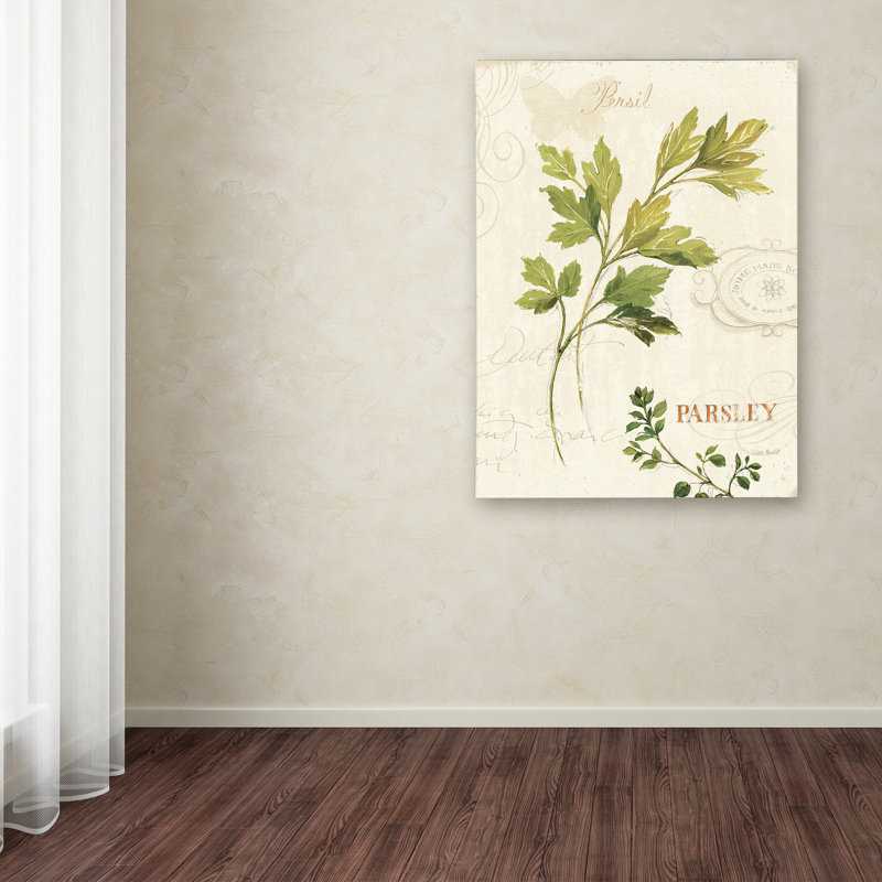 Modern Floral Framed Canvas Art in Portrait Orientation