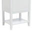 Meuble-lavabo de 20 po avec lavabo, armoire de salle de bain avec porte à fermeture douce, support de rangement et tablette ouverte, blanc (ancien SKU: WF308492AAK)-118024454