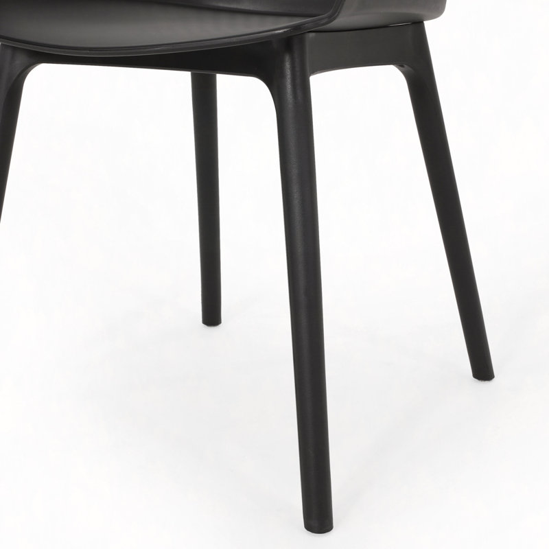 Élégantes chaises d'extérieur toutes saisons, où le style rencontre la force (ensemble de 2), Noir