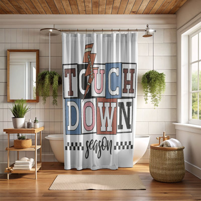 Football Win - 1 Piece Standard Shower Curtain