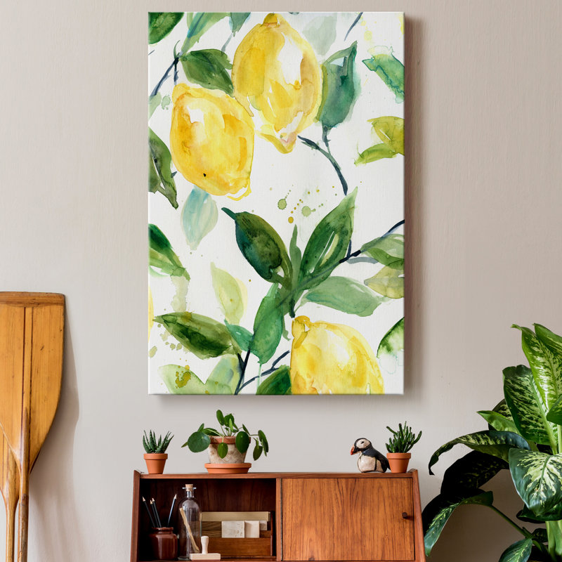 «Lemony Branch I», impression sur toile tendue, H 27 po x l 18 po x P 1 po