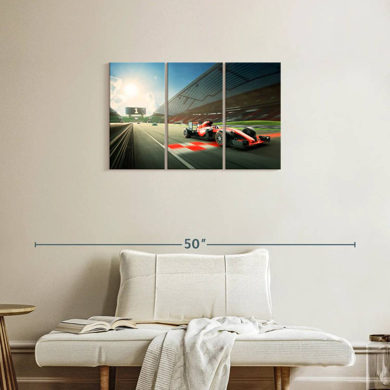 Mehar Formula One Race, 20" H x 33" W