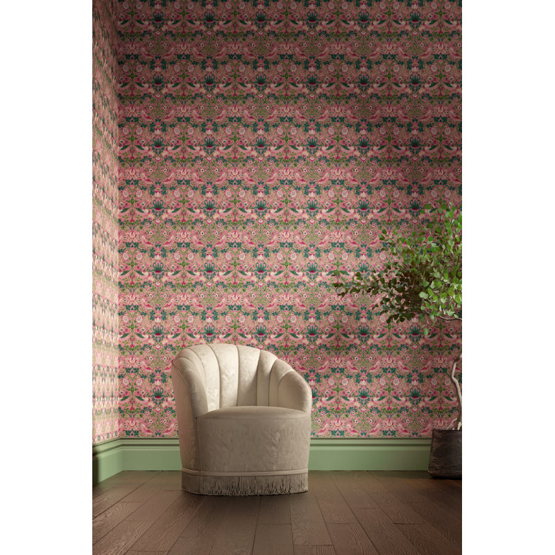 Strawberry Thief Wallpaper, Miami Strip
