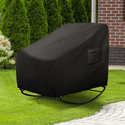 Outdoor Papasan Rocking Chair Cover Waterproof Patio Papasan Chair Cover for Rattan Wicker Lounge Chairs - 41" W x 45" D x 31" H