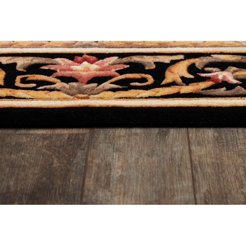 Alaqua Wool Floral Indoor Rug, Rectangle 5' x 8'