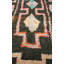 Tapis de couloir noir en laine de conception unique 3 pi 4 po x 9 pi Moroccan Rugs