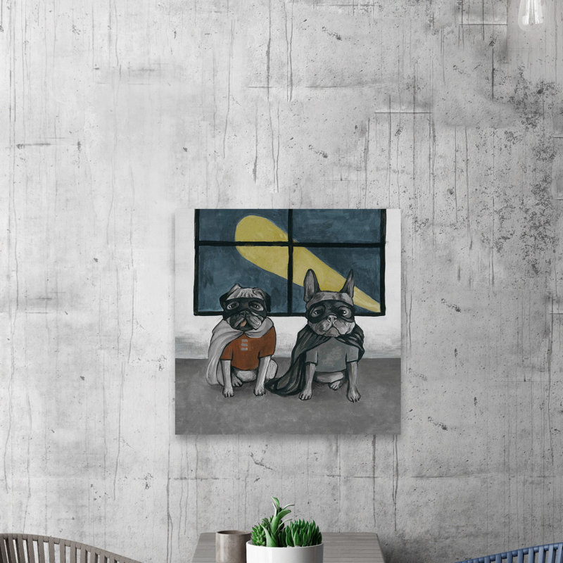 Four Legged Heroes - Wrapped Canvas Painting, 66cm H x 66cm W x 2cm D