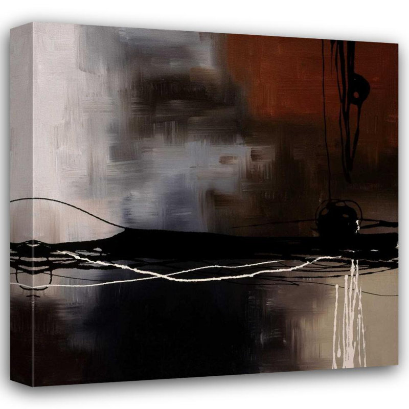 «Red Barrel Studio® Maitland», art sur toile tendue par Laurie Gallery, Prelude in Rust III, H 20 po x l 20 po