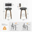 Tabouret de bar et de comptoir pivotant rembourré-1118633826-1118633827