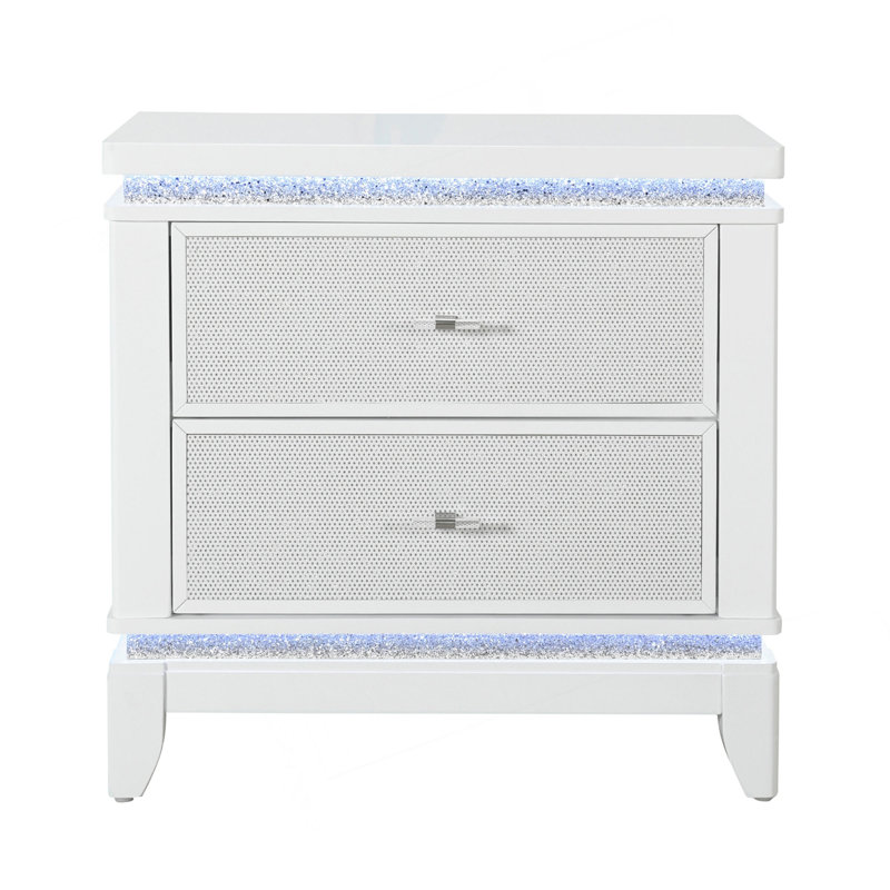 Table de chevet blanche ADALID