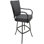 Tabouret d'extérieur en aluminium avec coussin Travisha