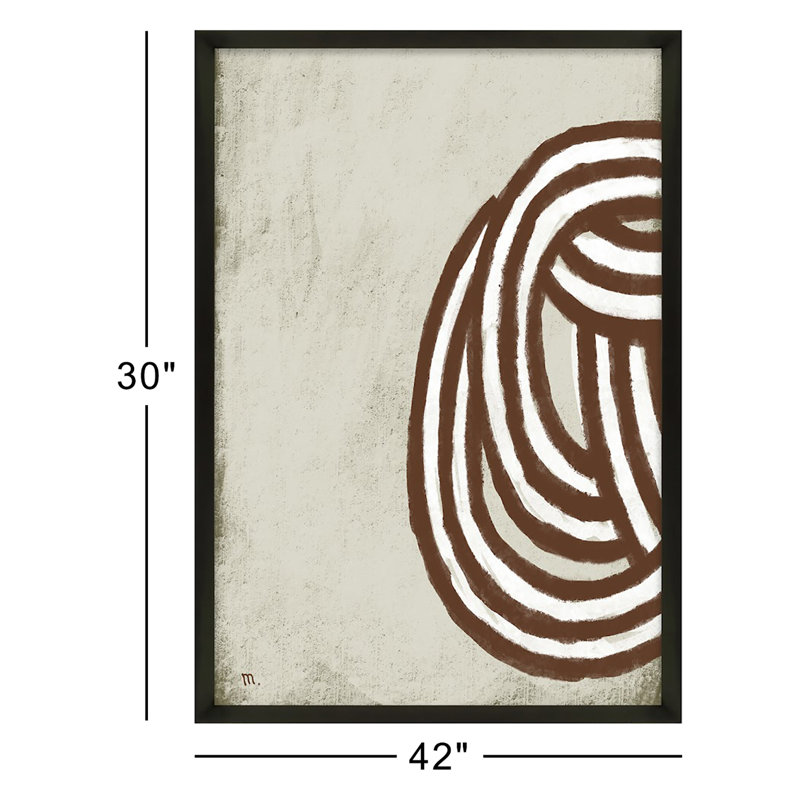Ensemble de 2 nœuds par Studio M - Art mural encadré, Cadre noir, H 30 po x l 42 po x P 1,25 po