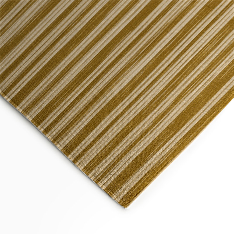 Tapis intérieur / extérieur brun HorizontalStripes, Rectangulaire 3 pi x 5 pi