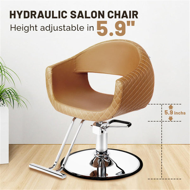 Eye-Catching Rhombus Stitch Pattern Extra Wide Seat Hair Stylist Salon