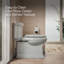 Memoirs Stately Comfort Height 1.28 gpf One-piece Compact Elongated Toilet-388580525