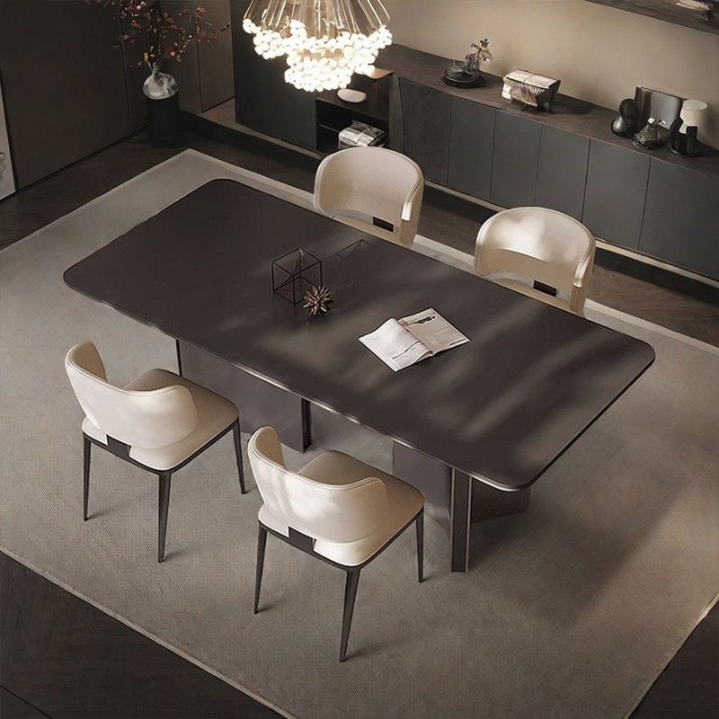 Table rectangulaire légère et moderne, H 29,53 po x l 70,87 po x l 35,43 po