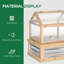 Outsunny Raised Garden Bed with Greenhouse 122x61x82 cm Natural Wood Finish