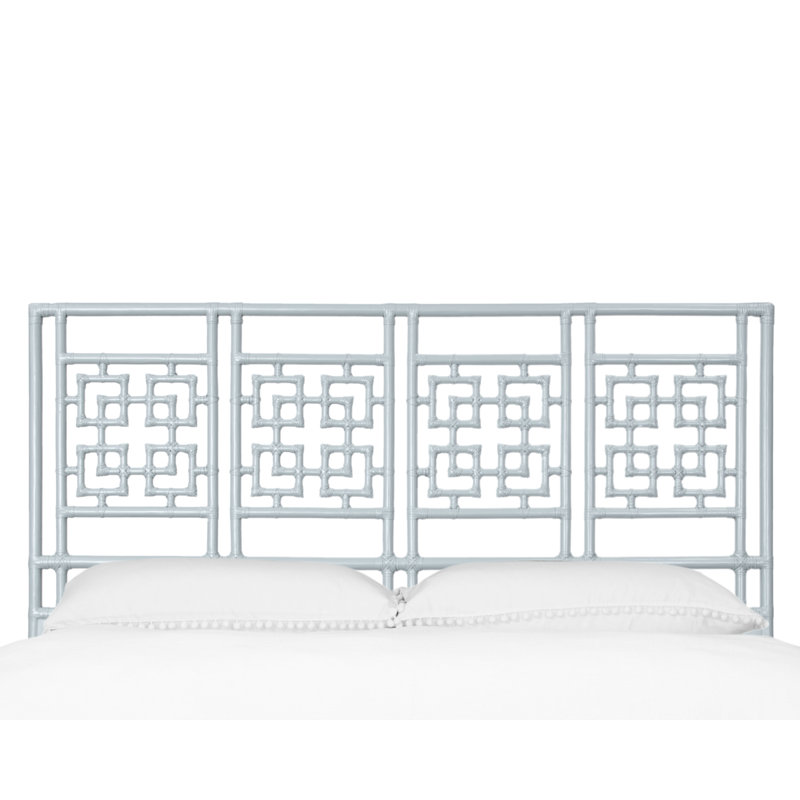 Palm Springs Open-Frame Headboard, King, Light Blue