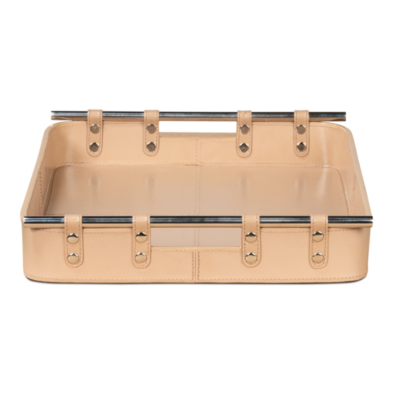 Shagreen Decorative Tray, Tan