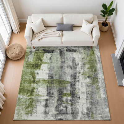 Tapis abstrait lavable à la machine Premium Mouton