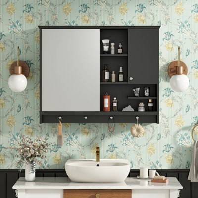 Armoire de salle de bain murale avec miroir