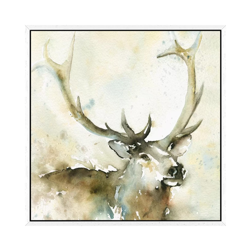 Emerging From The Mist by Carol Robinson - Painting on Canvas, White Framed, 93.98 cm H x 93.98 cm W