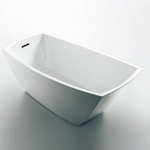 67'' x 31'' Freestanding Soaking Acrylic Bathtub