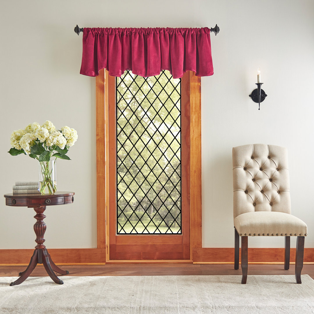 Lucca Velvet Solid Max Blackout Rod Pocket Curtain Panel Martha Stewart 