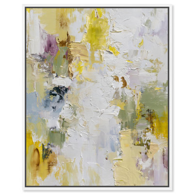 Décoration murale verte «Lemon and Mint III» par Art Remedy, cadre blanc, 20 x 24