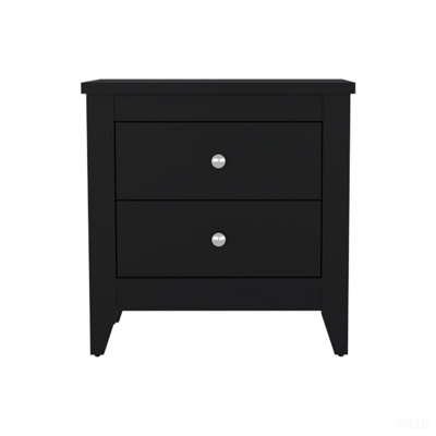 Nightstands with 2 Drawers, Set of 2