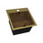 Ruvati 15 x 20 inch Matte Gold Stainless Steel Workstation Wet Bar Camper Van Sink Drop-in Topmount-101377531-101377534