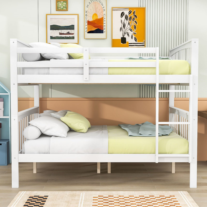 Didy Kids Full Over Full Bunk Bed, White