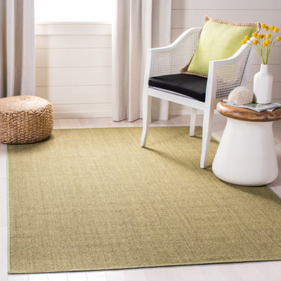Martha Stewart Sisal/Jute Solid Colour Rug in Green