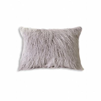 Housse et insert de coussin décoratif en fausse fourrure