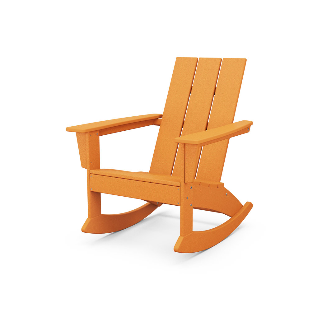 POLYWOOD x Sol 72 Jamarion Adirondack Rocker Sol 72 Outdoor™ Frame 