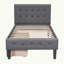 Lit plateforme simple avec rangement Columbus-91245712