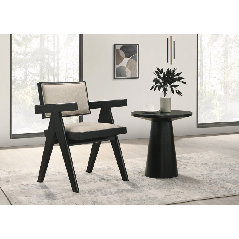 Ensemble de chaises à accoudoirs et de console l 21 po avec piédestal 3 pièces