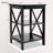 Oxford Small Side Table, Black End Table with MDF Legs