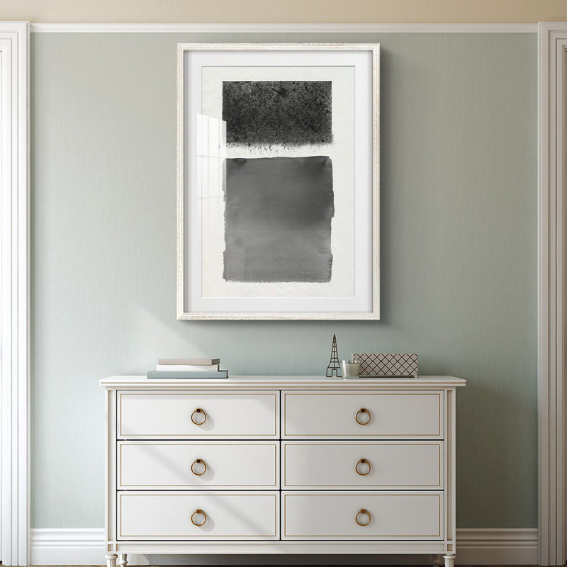 Reflection and Refraction II -Framed Print, White